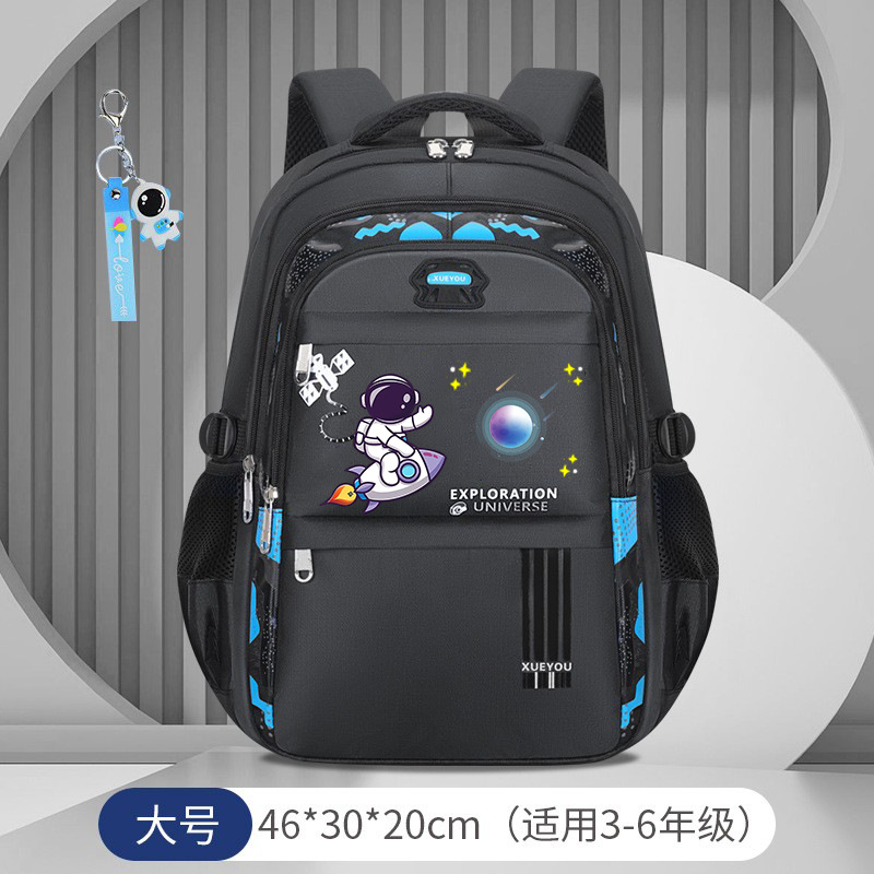 Picture of Space Astronaut Primary School Bag to Reduce Burden and Protect Spine Large Capacity Waterproof Printed Children's School Bag Backpack Wholesale