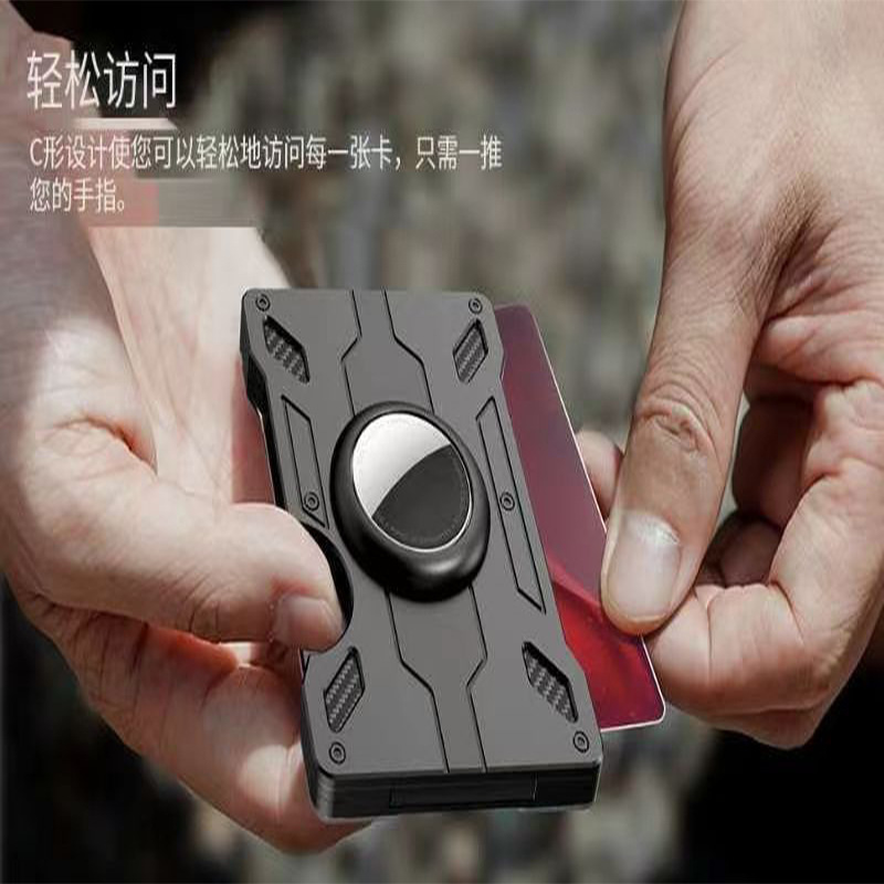 Picture of Factory Direct New Tracker Card Bag Airtag Metal Wallet RFID Aluminum Alloy Card Holder Credit Card Case
