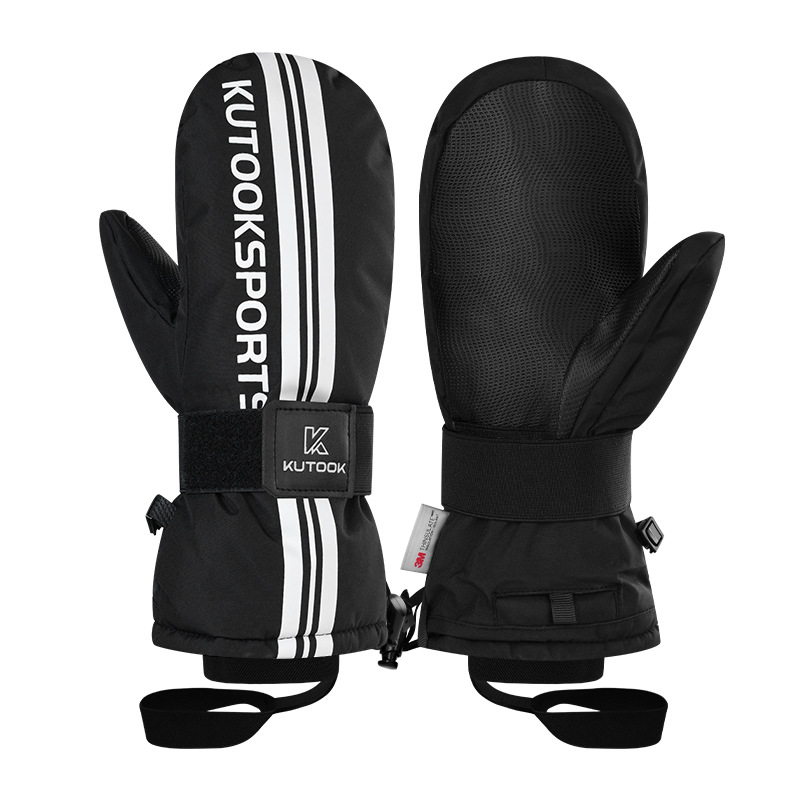 Picture of KUTOOK ski gloves built-in wristband touch screen windproof inner finger waterproof warm non-slip gloves shock absorption