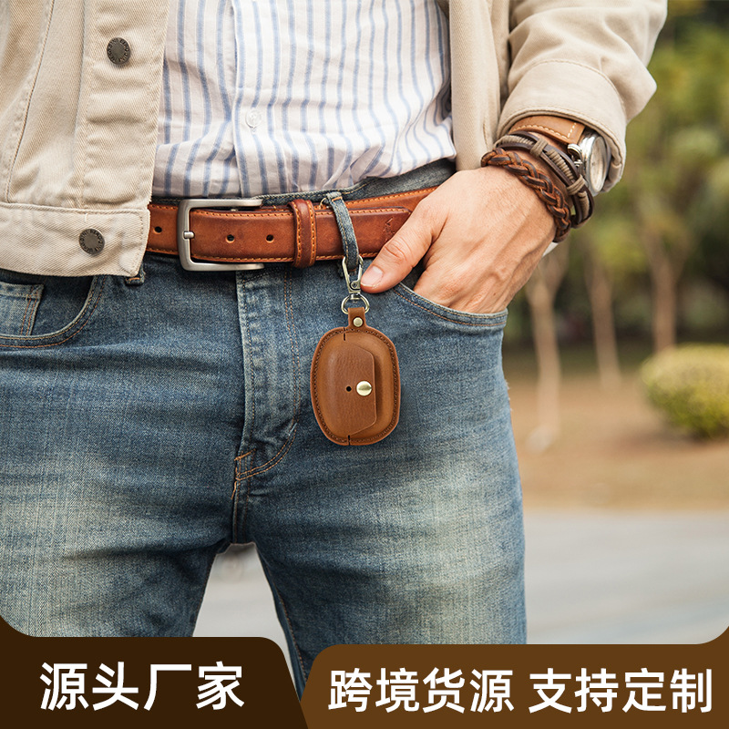 Picture of Suitable for new Sony wf-1000xm5 leather earphone case hook portable bluetooth headset protective case