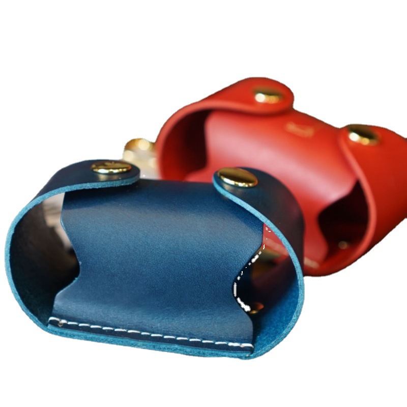 Picture of Outdoor Sports Golf Portable Ball Bag Ball Nail Leather Case European and American Retro Leather Golf Storage Waist Bag