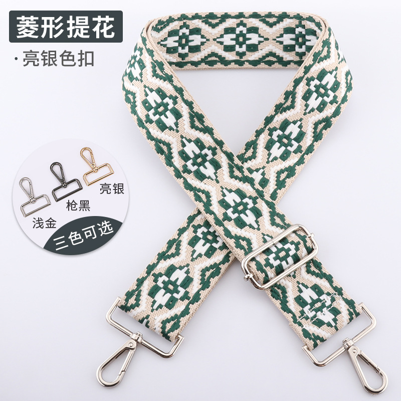 Picture of Cross-Border 5cm Wide Shoulder Strap Bag Strap Crossbody Adjustable Shoulder Strap New Diamond Jacquard Embroider Bag Shoulder Strap in Stock