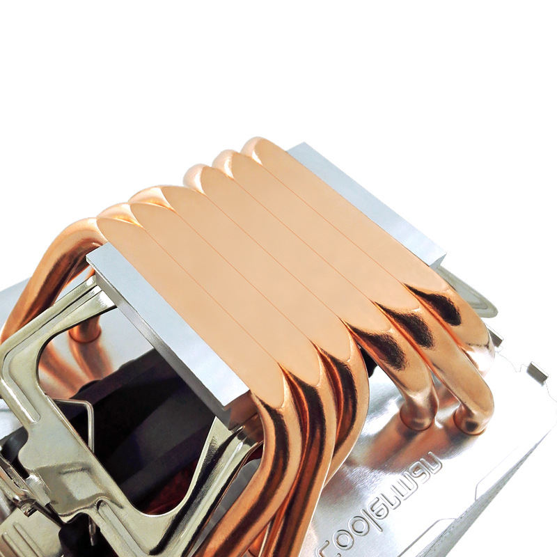 Picture of Cool Month Six Copper Tube Cpu Radiator Desktop Computer Twin Tower 6 Heat Pipe Luminous Cooling Temperature Control Silent Cpu Fan