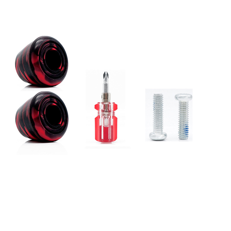 Picture of Spot Double Mixed Color High Elastic Pu Brake Head Double Row Roller Skates Brake Glue Four-Wheel Roller Skates Stop Ice Point