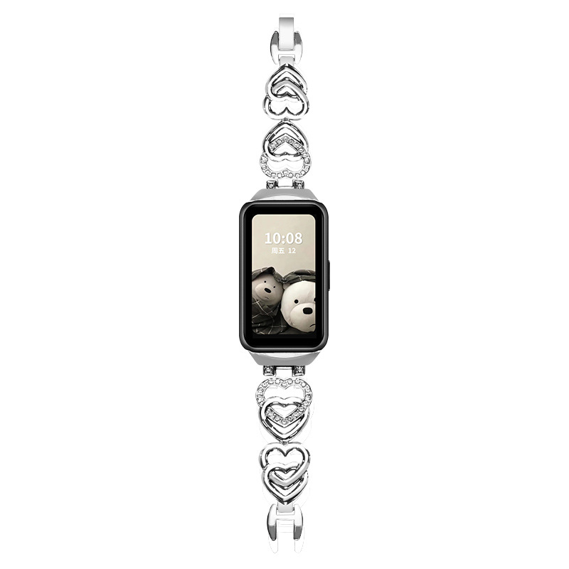 Picture of For Huawei bracelet 10/9/8/7 strap nfc version glory 6/7 wristband metal bracelet love ins summer