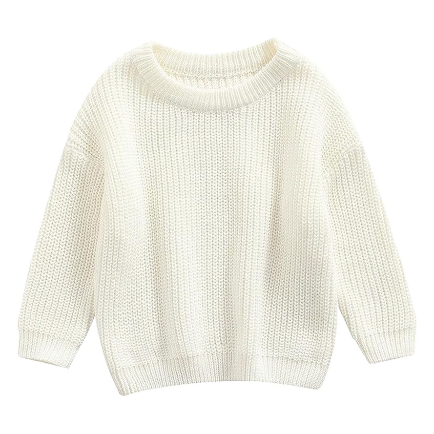 Cross-Border Ready-Made Baby Pure Cotton Knitted Sweater Round Neck Pullover Type a 9-Color Forest-Style Bottoming Shirt for Boys and Girls