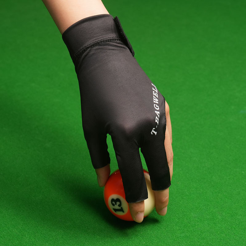 Picture of Billiards Gloves Men's and Women's Billiards Open Finger Professional Snooker Game Special Non-Slip Thin Three-Finger High-Elastic A34-TQ
