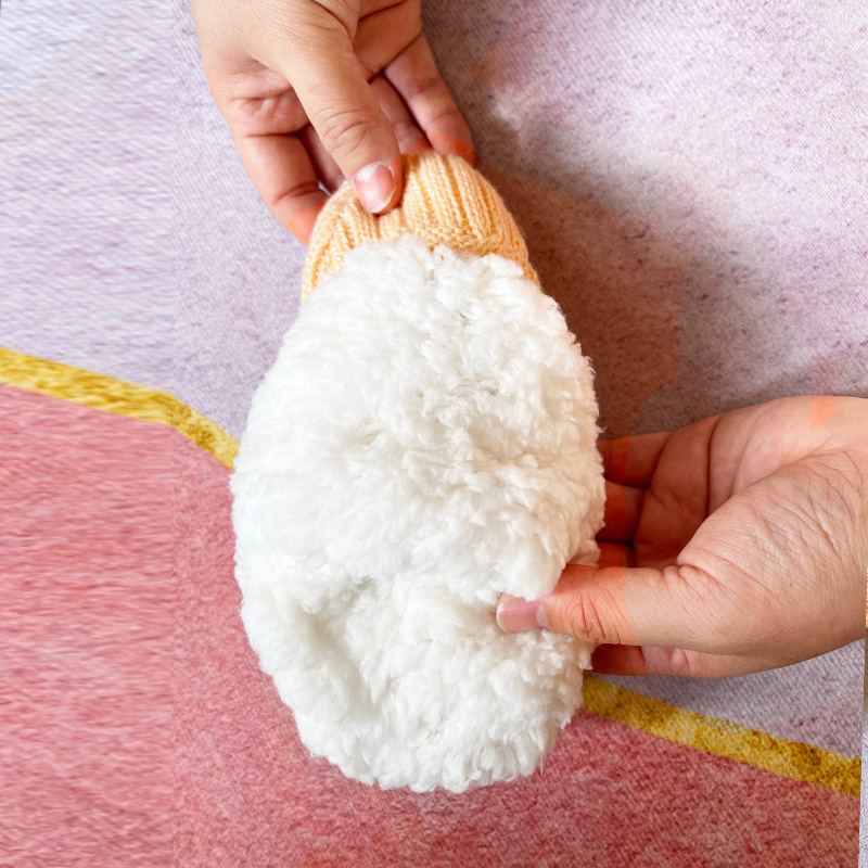 Picture of Children's floor socks fleece-lined thick socks winter warm autumn and winter girls baby non-slip coral fleece indoor socks