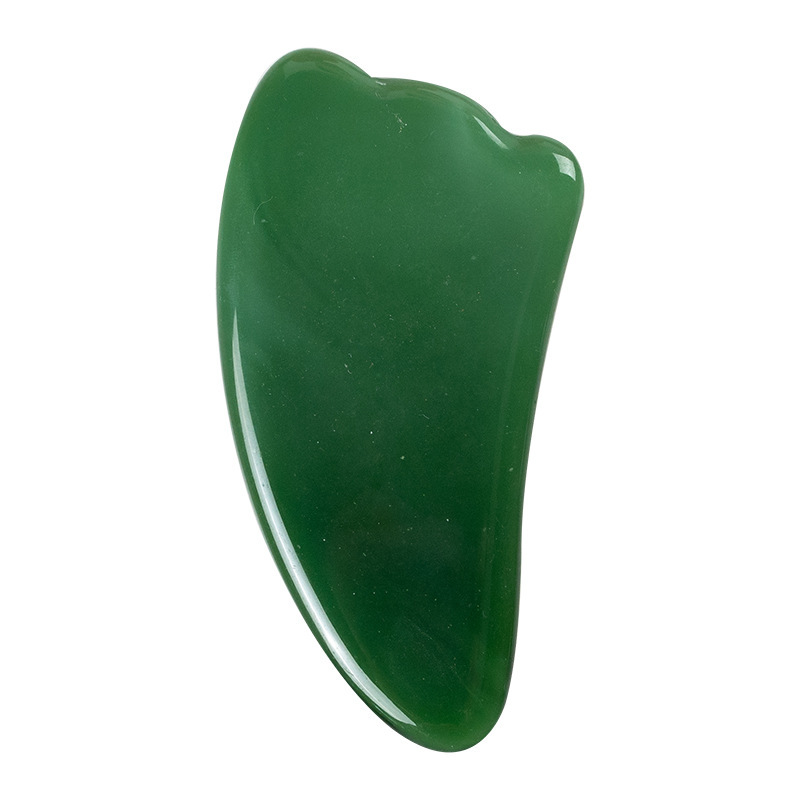 Picture of Green Synthetic Jade Scraping Massage Board Beauty Pulling Stick Beauty Salon Home Face Face Eye Whole Body