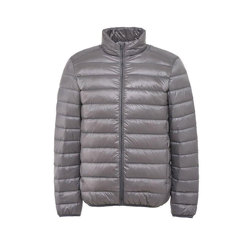Picture of Lightweight Light Down Cotton-padded Coat Men's Short Hooded Vertical Collar Plus Large Size Middle-aged and Elderly Light Spring Clothes