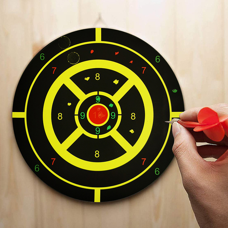 Picture of 8inch Color Splash Multi-Colorful Splash Target Paper Self-Adhesive Shooting Gun Target Paper Practice Target Paper Splash Sticker