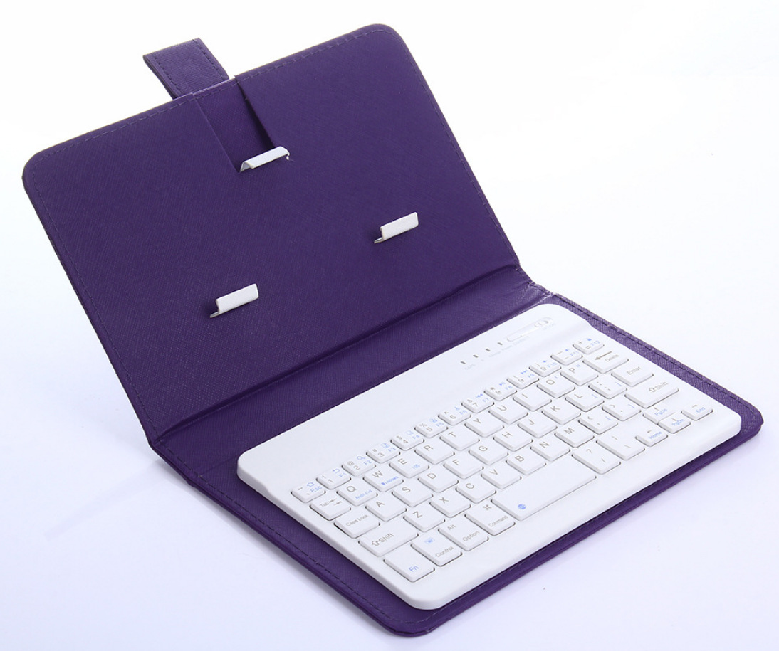 Picture of Mobile Phone Bluetooth Keyboard Leather Case Wireless Bluetooth Keyboard 7inch Specifications Available Three Systems Neutral Bluetooth Keyboard