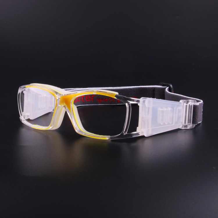 Picture of Fashion Unisex Explosion-proof Outdoor Sports Glasses Three-point Kids Can Equipe with Myopia Goggles Football Glasses Frame