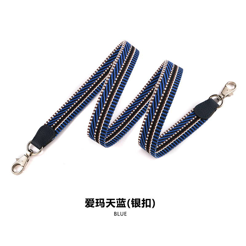 Picture of MHS-F-30H Home 2.5CM Ribbon Vegetable Basket Wide Shoulder Strap Kelly Canvas Bag with Shoulder Crossbody Lightweight