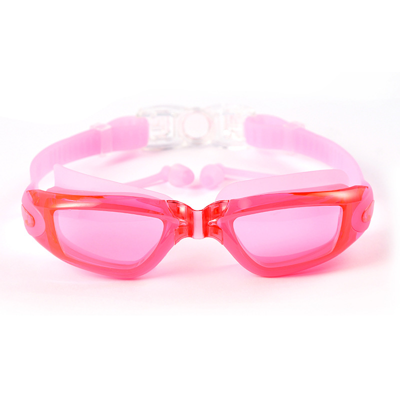 Picture of Waterproof anti-fog HD pink swimming goggles women swimming glasses myopia optional men's equipment diving goggles swimming goggles wholesale