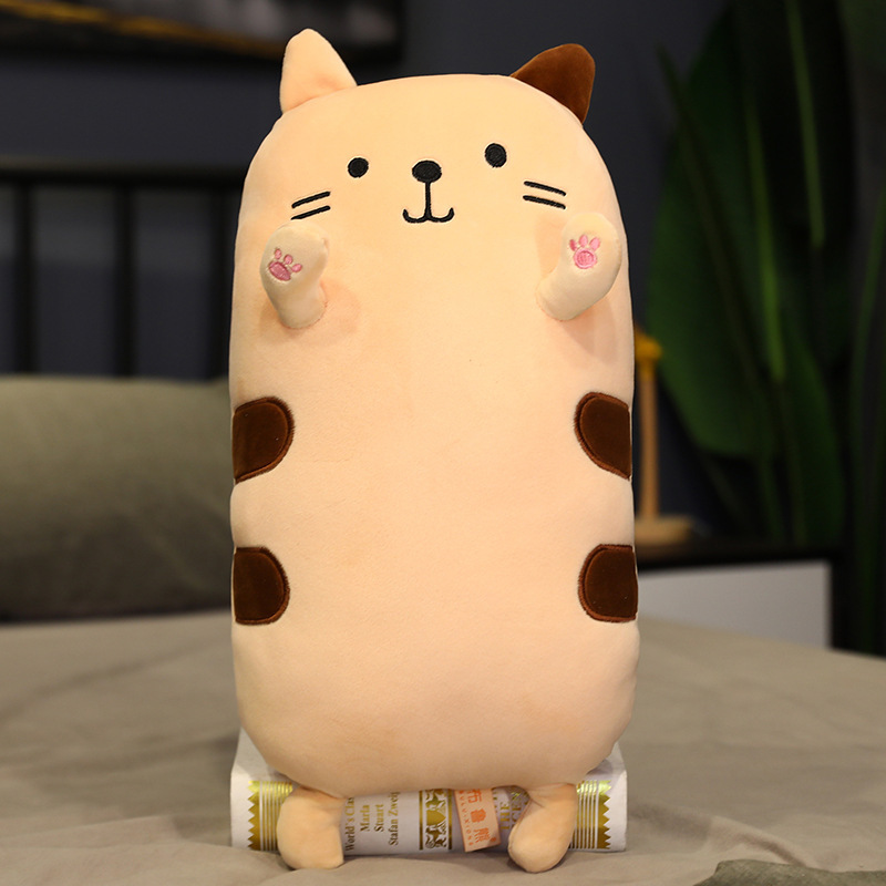 Picture of Wholesale creative Two-beard cat long pillow doll a generation of hair