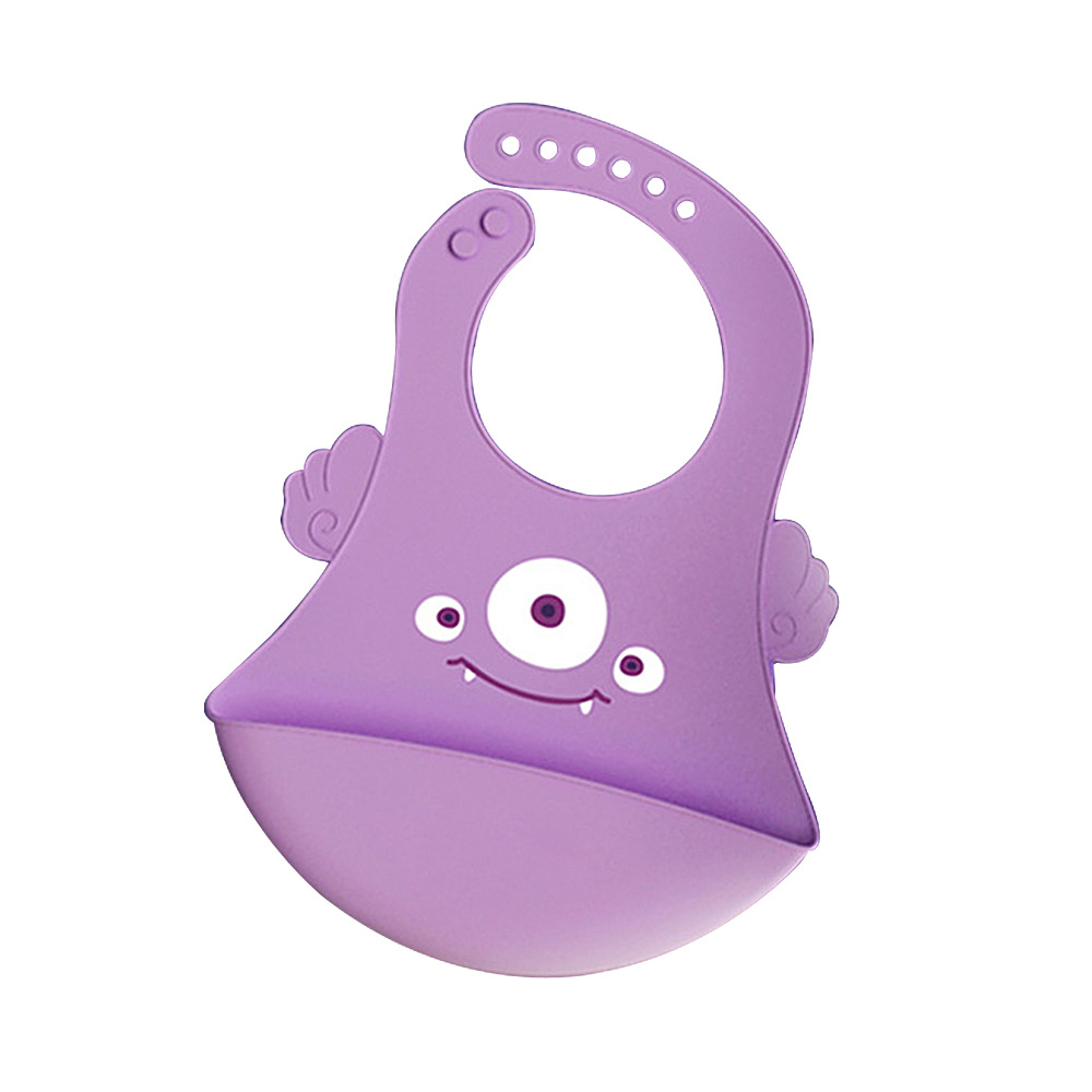 Picture of Baby Dining Bib Stereo Silicone Baby Waterproof Super Soft Food Food Bucket Children Children's Slippery Bucket Wash-Free Cross-Border