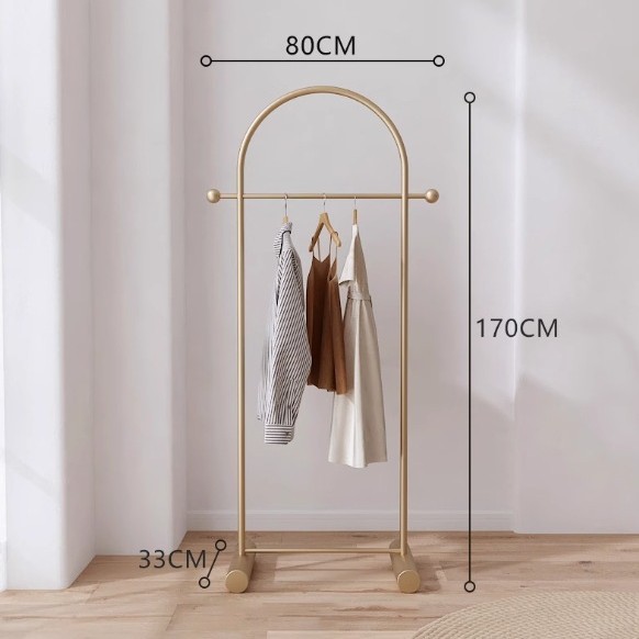 Picture of Nordic Light Luxury Coat Rack Floor Clothes Rack Home Clothes Rack Clothing Store Display Rack Bedroom Hanger Amazon Exclusive