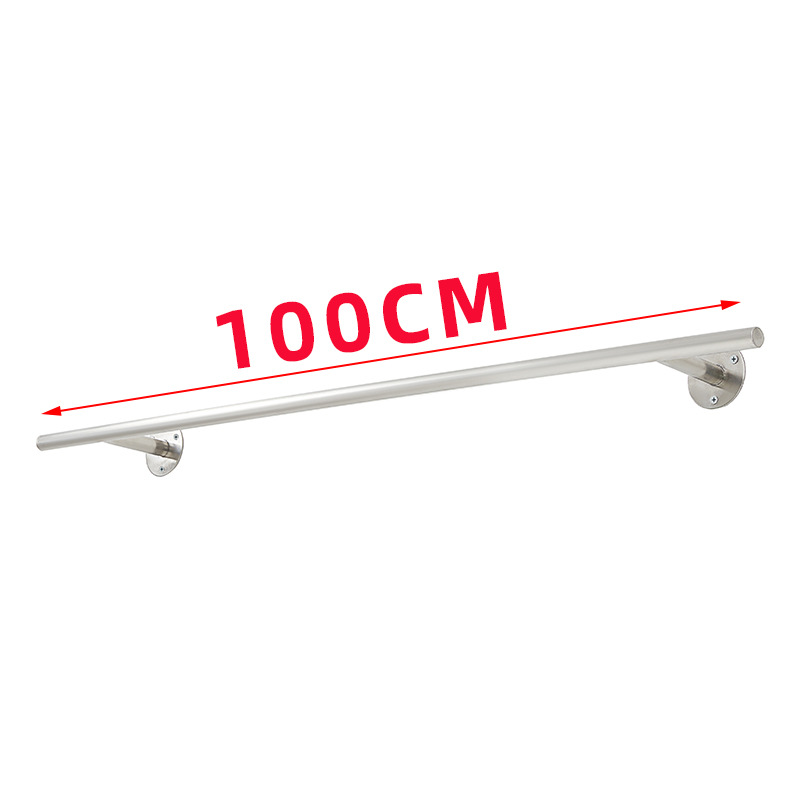 Picture of Stainless Steel Positive Hanging Display Rod Children's Clothing Store Display Rack Wall Hanging One-word Shelf Point Hanging Clothing Store Hanging Hangers
