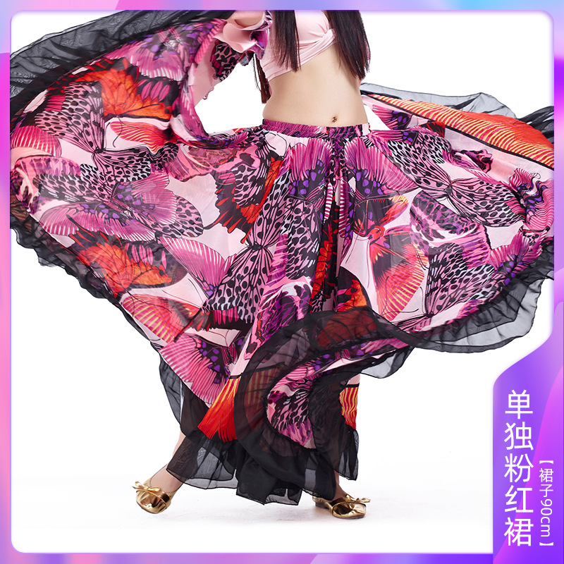 Picture of Big flower skirt suit 720 degree belly dance professional skirt charm 23 meters big skirt source factory outlet