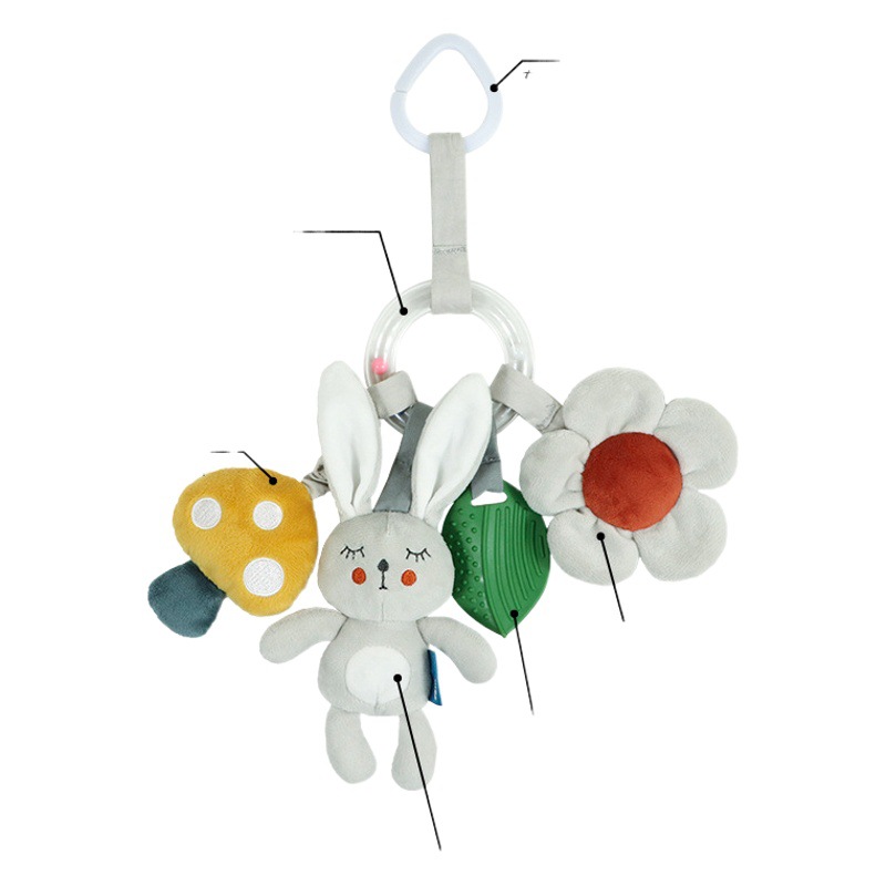New baby car hanging toys 0-1 years old Nordic style baby bed hanging cartoon car plush car hanging wholesale in stock