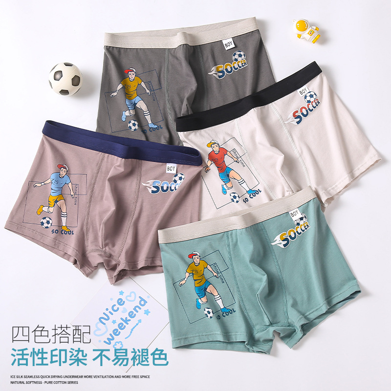 Picture of Men's underwear men's cotton loose breathable boxer shorts men's teenagers boys' boxer shorts