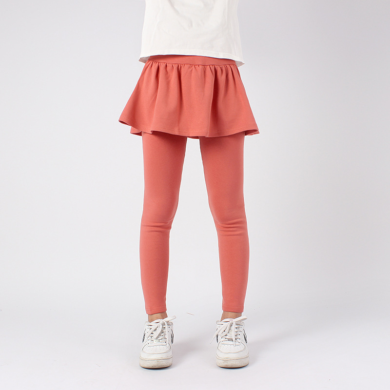 Picture of Children's Pants Autumn Korean Style New Children's Leggings Medium and Large Children Solid Color Leggings Culottes Girls' Pants Wholesale