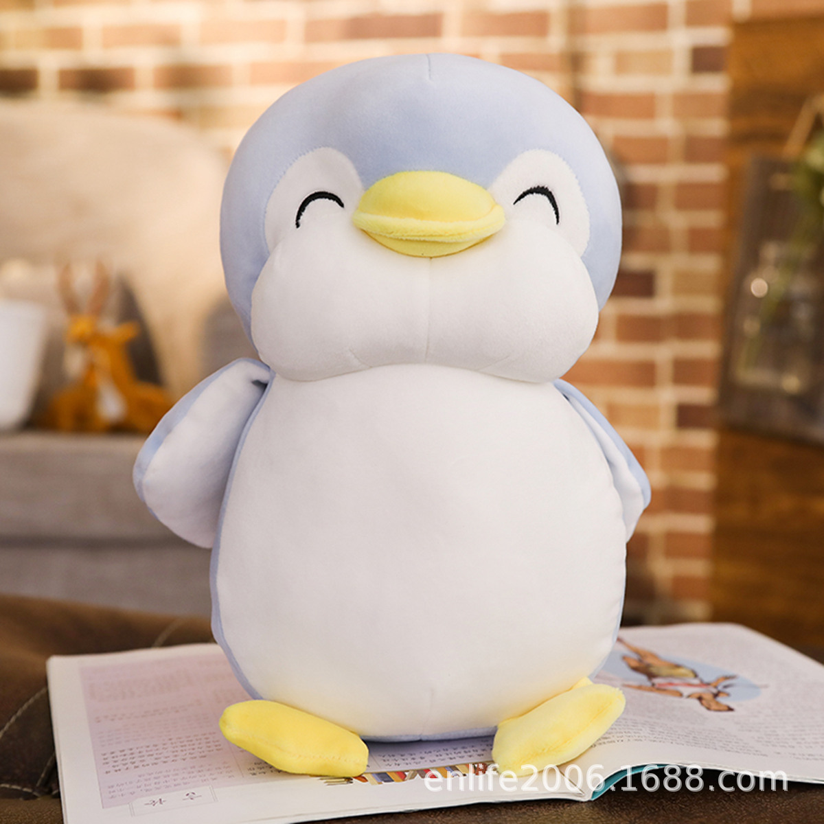 Picture of Korean Cute Fat Penguin Doll Soft Large Plush Toy Sleeping Pillow for Girls and Children Birthday Gift Cute