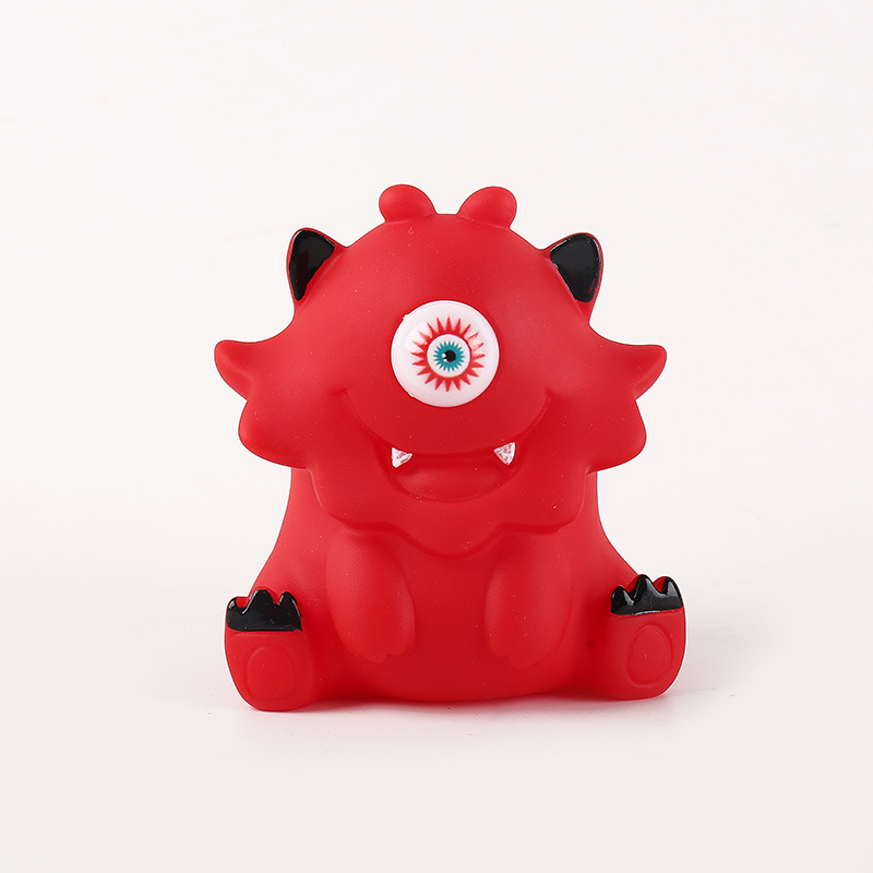 Picture of Cross-border cartoon factory direct decompression animal squeeze doll decompression pinch music stare eye vent toy