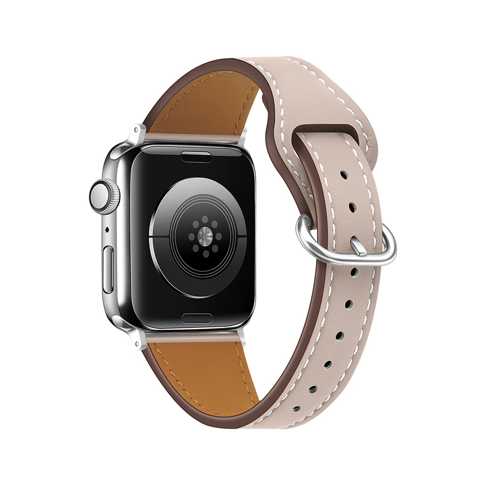 Picture of Apple Iwatch7 strap head layer leather small man waist strap for Apple strap leather cross-border new wholesale