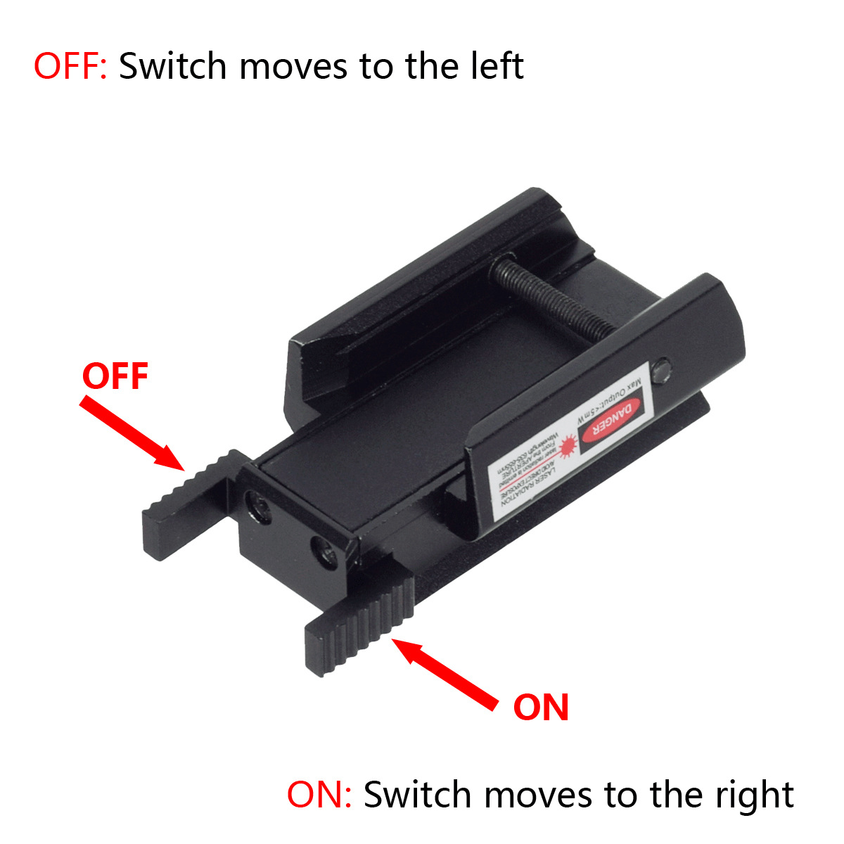 Picture of Mini Ultra-Low Substrate Red Laser Sight Up, Down, Left and Right Adjustable Line Laser Calibrator 11Mm/20Mm