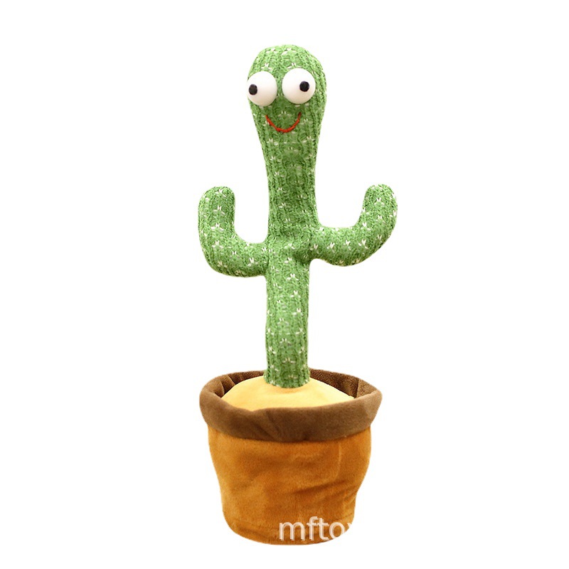 Picture of Can dance cactus trembles with electric doll sand sculpture plush toy can learn to speak and sing birthday gift