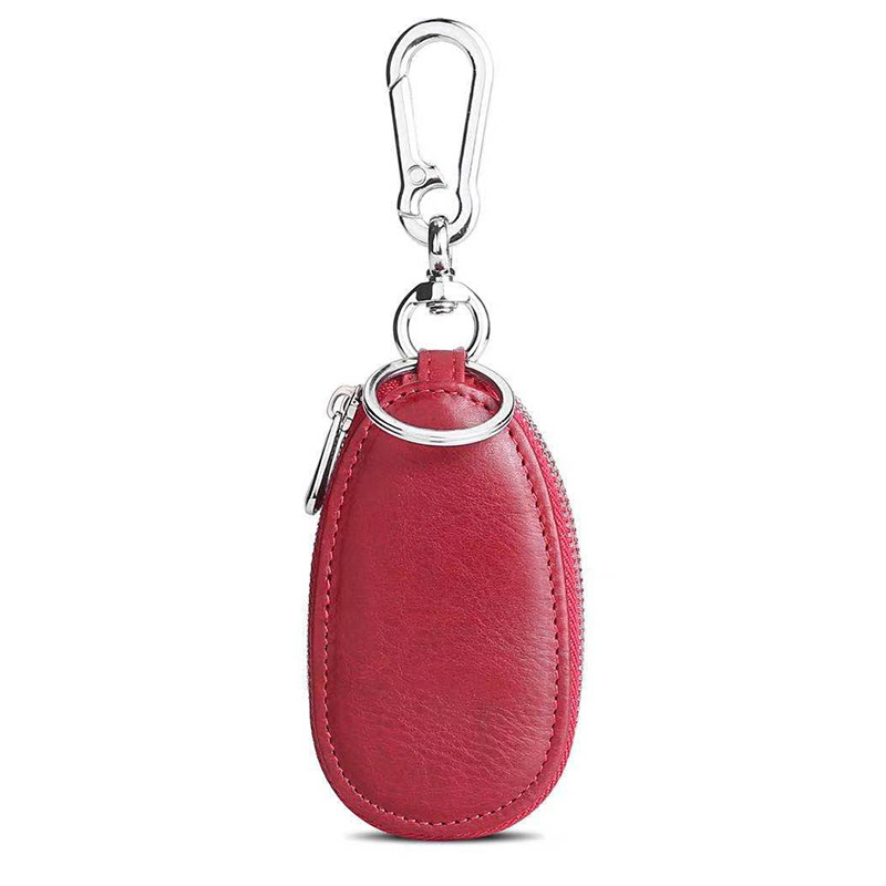 Picture of Genuine leather key bag men's double zipper car key set cross-border retro first layer cowhide key bag wholesale