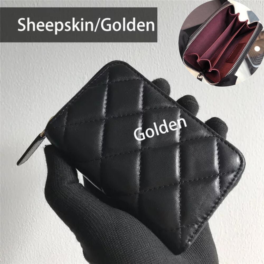 Picture of Grandma Fragrant Luxury Rhomboid Small Fragrance Fashion Sheepskin Credit Card Holder Card Case Coin Purse Card Holder Cross-border Explosions