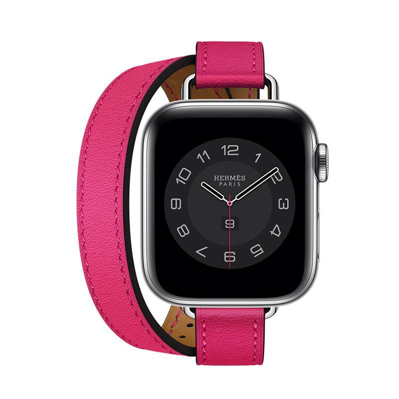 Picture of For Apple Watch applewatch Strap s10 Double Circle Thin Leather Strap Apple Watch 87654se