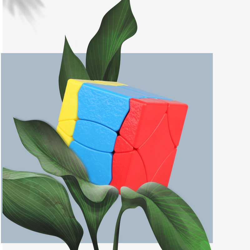 Picture of Shengshou No. 1 hundred birds facing the Phoenix Rubik's Cube special shape 3th order leather pattern colorful educational fun professional Rubik's cube toy