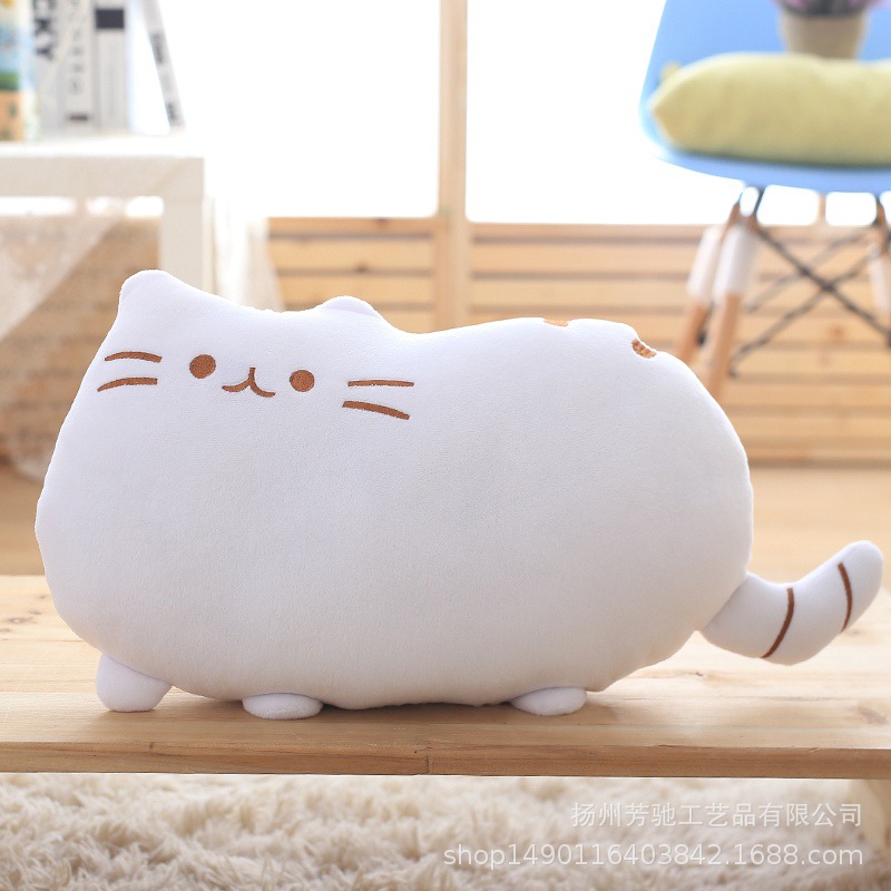 Picture of Hot selling cartoon biscuits Cat plush toy pillow company LOGO