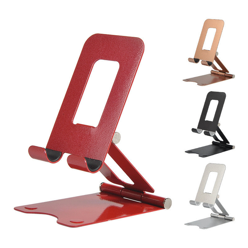 Picture of Metal mobile phone bracket desktop bracket phablet bracket folding adjustment lazy gift support logo can be set