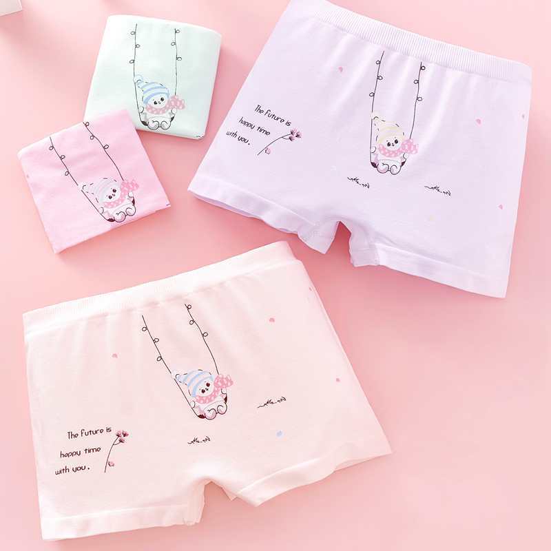 Picture of 5 Pack Seamless Pure Modé Cotton Large Children's Underwear Men's Tight Sai Cotton Boxer Shorts Little Boy Baby Children's Pants