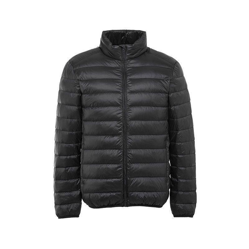 Picture of Lightweight Light Down Cotton-padded Coat Men's Short Hooded Vertical Collar Plus Large Size Middle-aged and Elderly Light Spring Clothes
