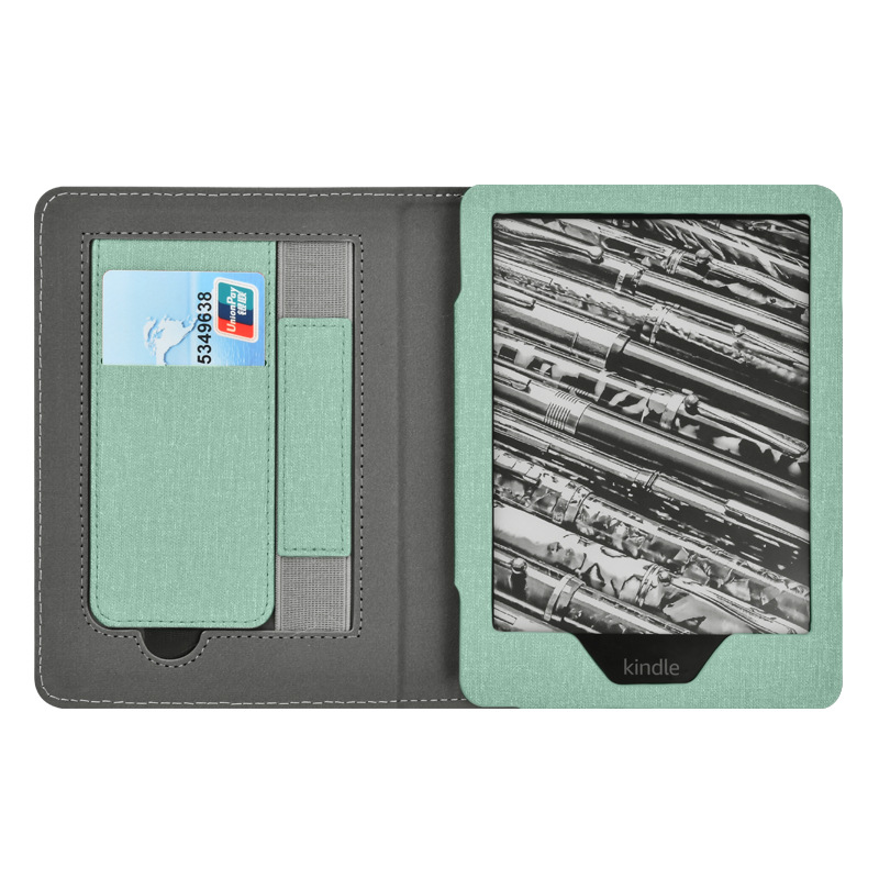 Picture of Suitable for Kindle Paperwhite65 Linen Texture Stand Protective Cover 2024 Youth Version 6inch Protective Cover