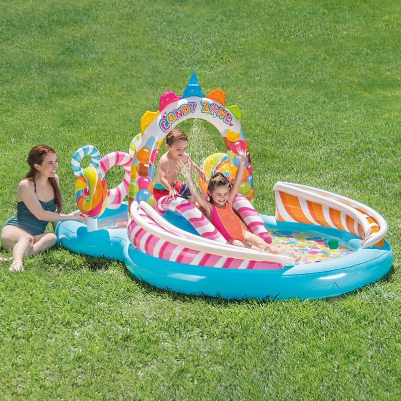 Picture of Intex Inflatable Kidsren's Slide Paddling Pool Outdoor Swimming Pool Slide Water Spray Indoor Pvc Wholesale Dropshipping
