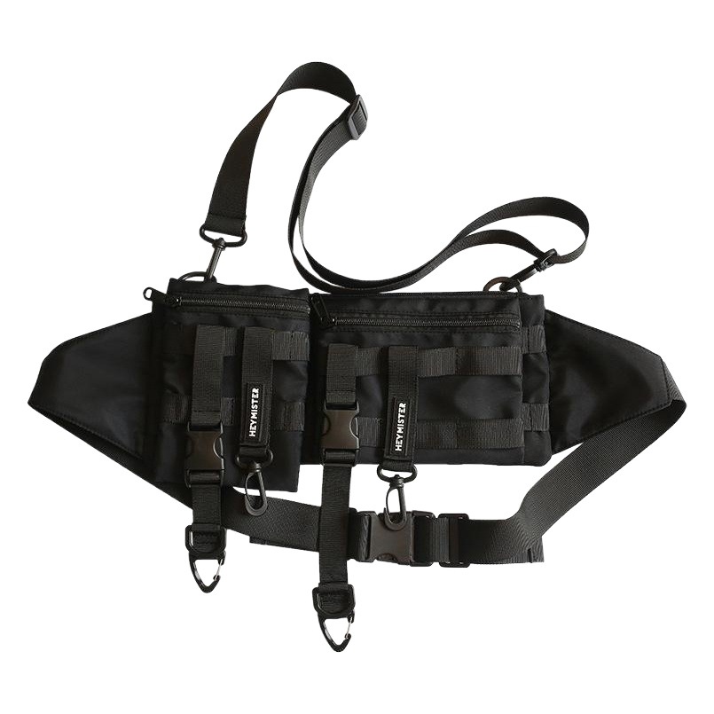 Foreign Trade Chest Bag Men's Crossbody Chest Bag Ins Fashionable Casual Detachable Functional Shoulder Bag Men's Crossbody Bag