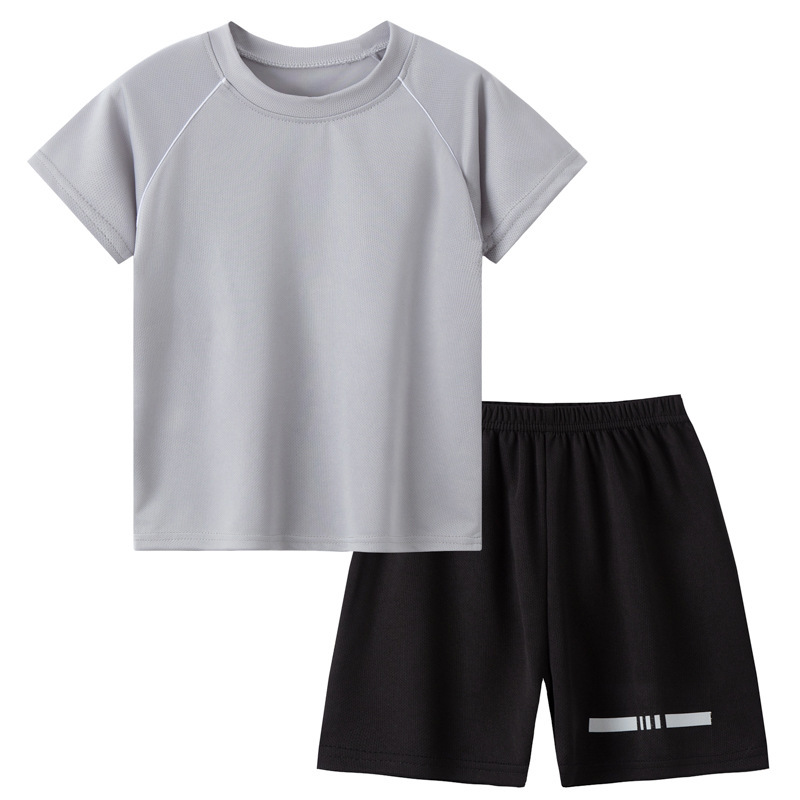 Picture of 25 Summer Kidsren's Quick-Drying Short-Sleeved Shorts Suit Boys Summer Clothes Boys Online Clothes Kidsren's Sports Two-Piece Set