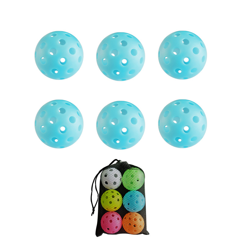 Picture of Cross-border hot selling luminous pick luminous ball Net luminous pick ball 40-hole PE hole Ball 6 pcs/bag factory direct sales