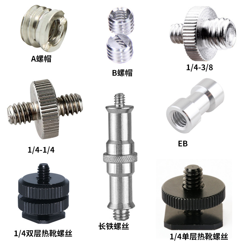 Picture of Photography Camera Accessories Screw Conversion Hot Shoe Conversion Screw Double-Layer Hot Shoe Screw Camera Shutter Button