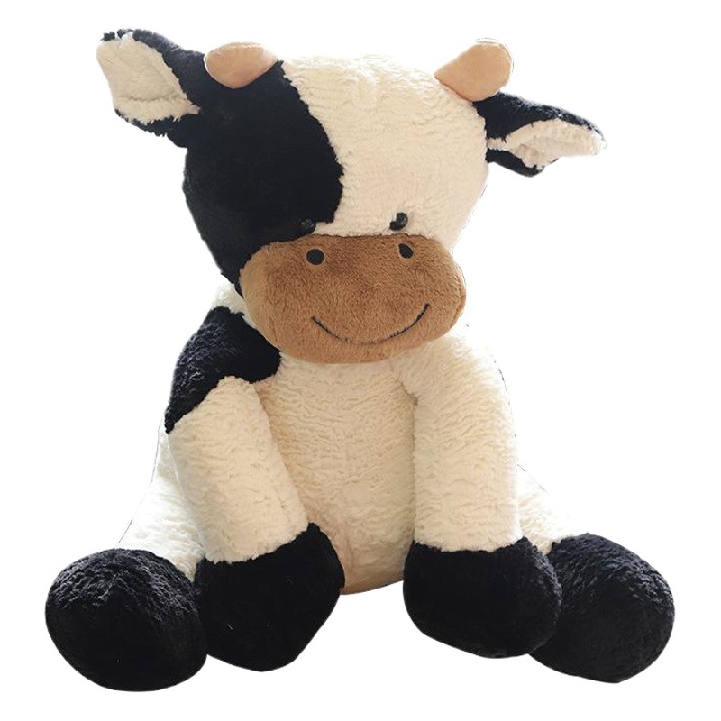 New creative toys cute sitting cow doll cow plush toys wholesale Year of the Ox mascot gift