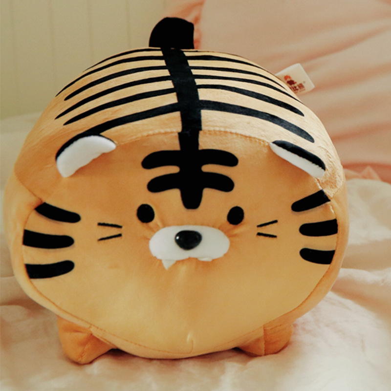 Picture of Large Grabber Doll down Cotton Elastic Super Soft Lying Posture Zebra Creative Pig Mouth Zebra Tiger Toy Doll