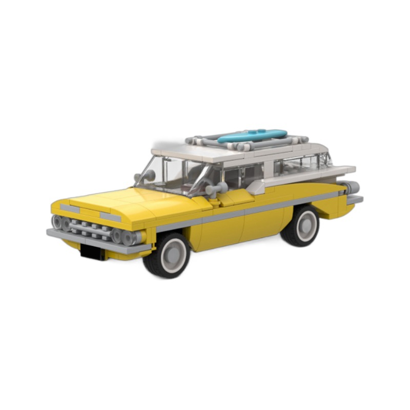 Picture of MOC building blocks creative toys suit gift compatible with Lego 1959chevrolet sports car model
