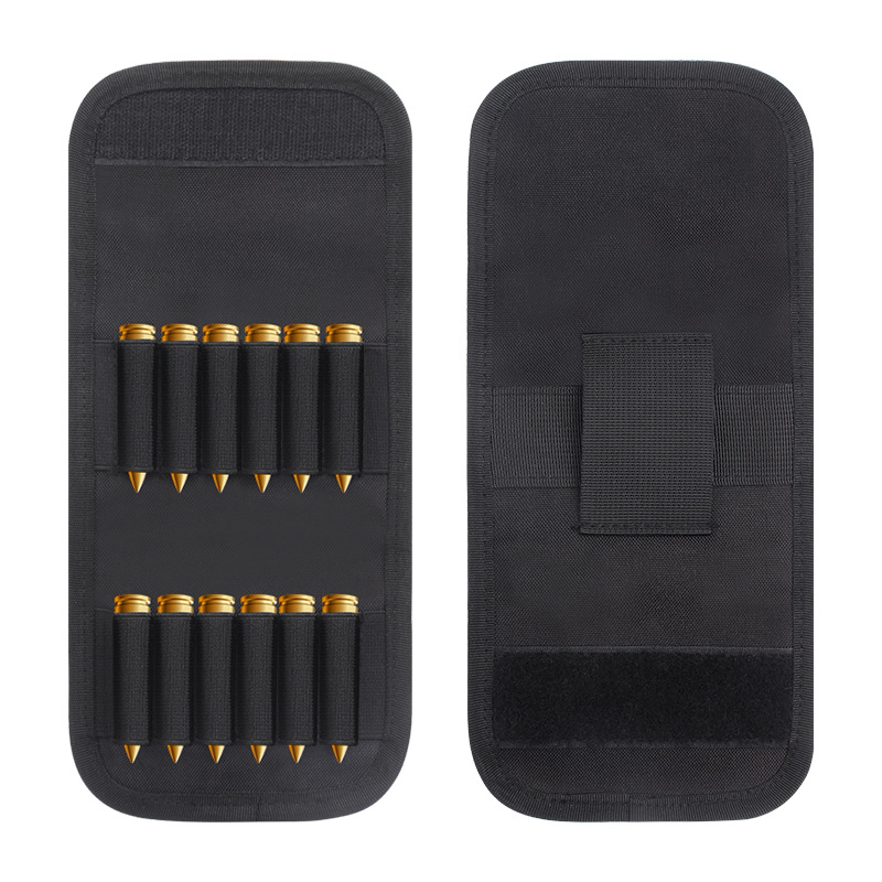 Outdoor Tactical Bullet Bag 12 Bullet Bag Gun Bag Accessory Bag Molle Waist Hanging Tactical Bullet Bag